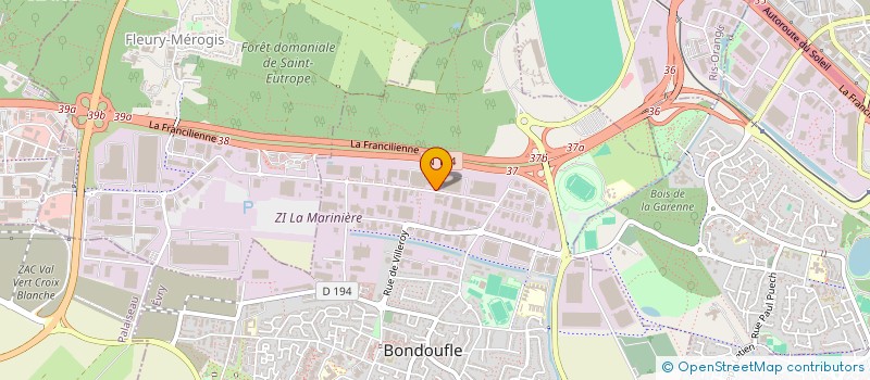 localisation de l'entreprise JAVAN GROUP à BONDOUFLE
