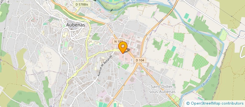 localisation de l'entreprise JAVAS à AUBENAS