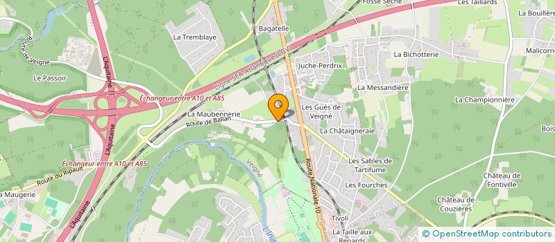 localisation de l'entreprise JAVAX à VEIGNE