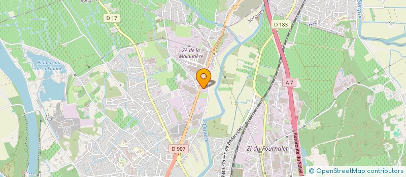 localisation de l'entreprise JAVEA  SORGUES