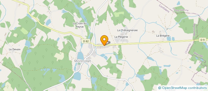 localisation de l'entreprise JAVELAUD à MONTROLLET