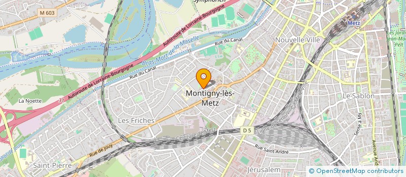 localisation de l'entreprise JAVELINE à MONTIGNY-LES-METZ