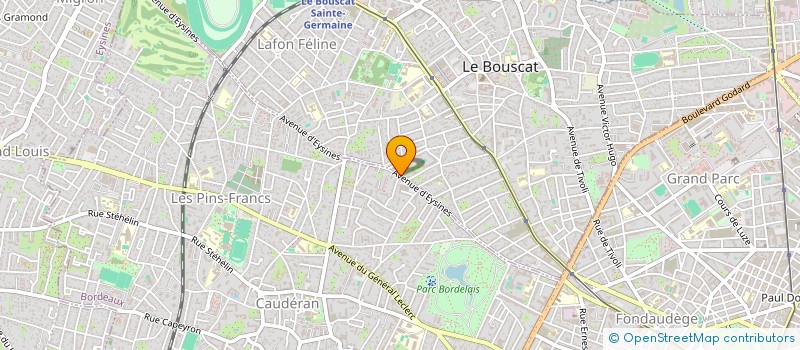 localisation de l'entreprise JAVIER 2  LE BOUSCAT