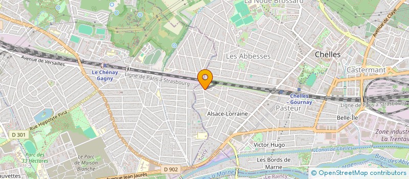 localisation de l'entreprise JAWAS CONCEPT à CHELLES