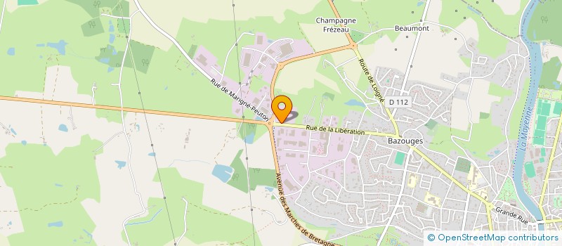 localisation de l'entreprise JAWE  CHATEAU-GONTIER-SUR-MAYENNE