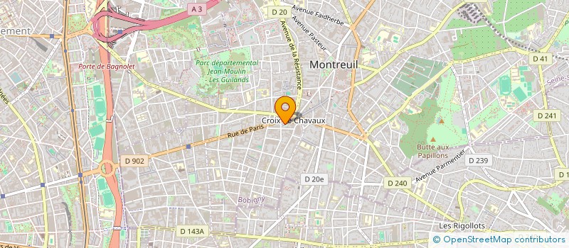 localisation de l'entreprise JAWHARA à MONTREUIL