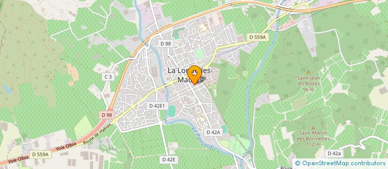 localisation de l'entreprise JAY PISCINE & SPA à LA LONDE-LES-MAURES