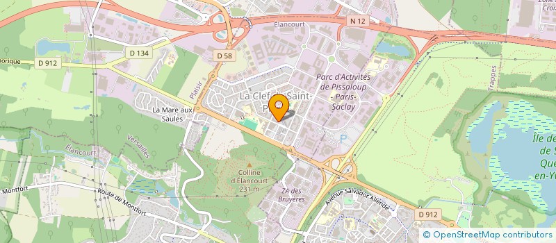 localisation de l'entreprise JAY TRANSPORT à ELANCOURT