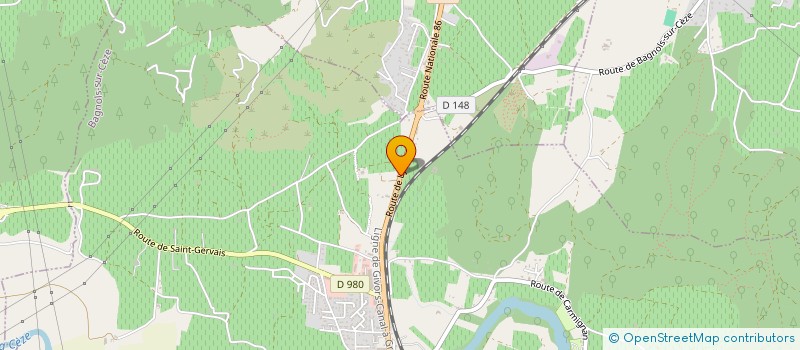 localisation de l'entreprise JAYA à BAGNOLS-SUR-CEZE