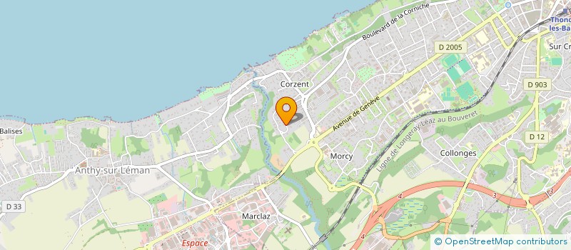 localisation de l'entreprise JAYA à THONON-LES-BAINS