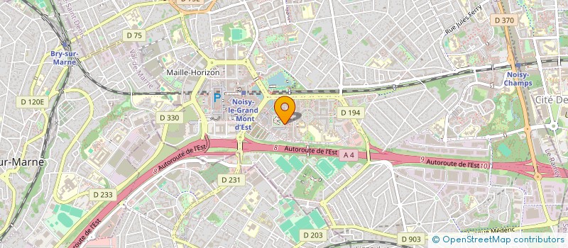 localisation de l'entreprise JAYA à NOISY-LE-GRAND