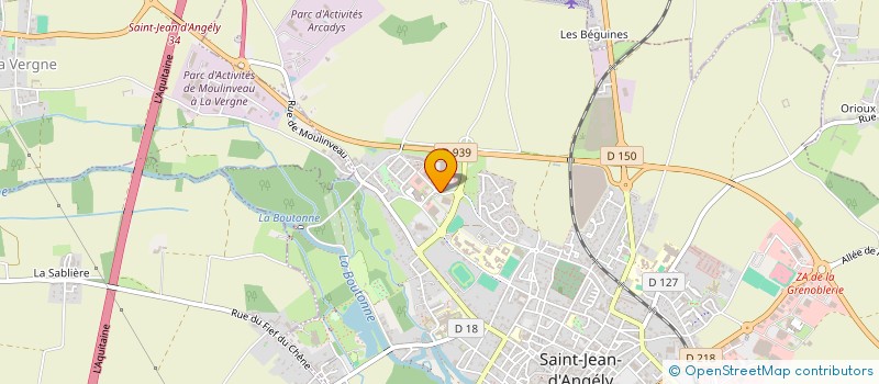localisation de l'entreprise JAYACO à ST JEAN D'ANGELY