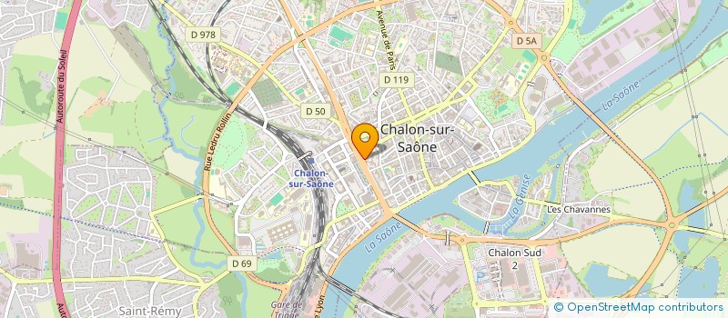 localisation de l'entreprise JAYER ET DUMAS TRANSACTIONS à CHALON-SUR-SAONE