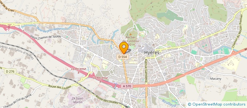 localisation de l'entreprise JAYET à HYERES
