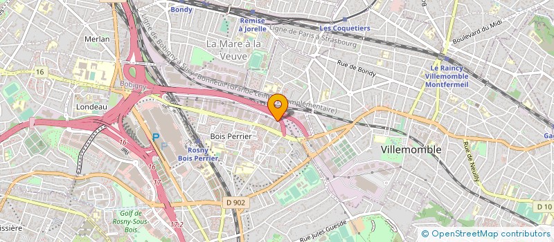localisation de l'entreprise JAYKO à ROSNY-SOUS-BOIS