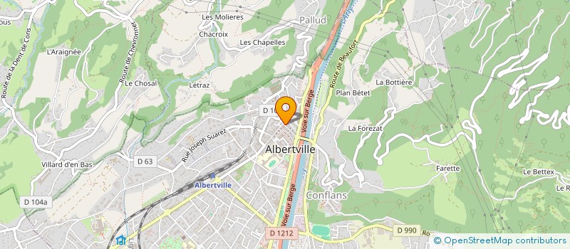 localisation de l'entreprise JAYSON à ALBERTVILLE