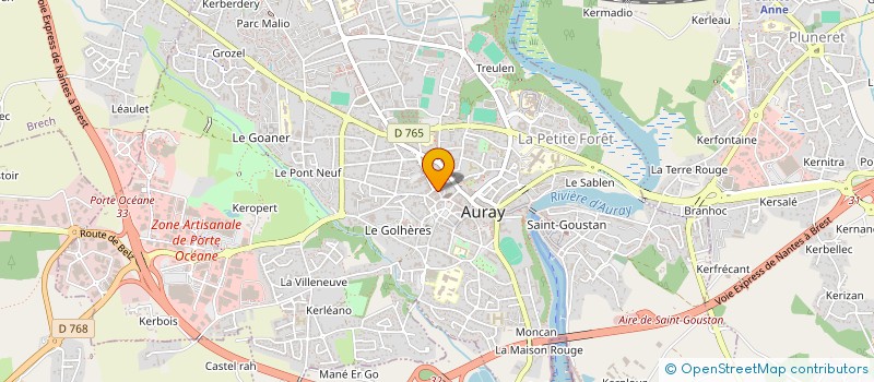 localisation de l'entreprise JAZ CLAUDE ET GEORGES à AURAY