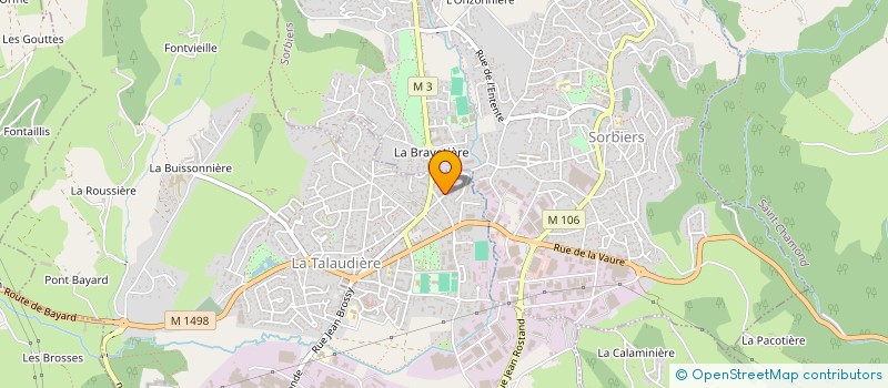 localisation de l'entreprise JAZ MONTPELLIER  LA TALAUDIERE