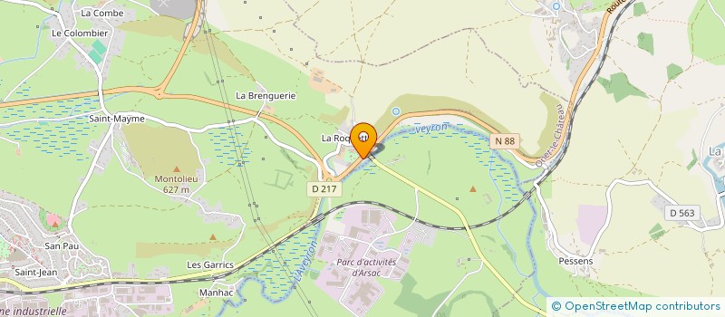 localisation de l'entreprise JAZAE  ONET-LE-CHATEAU