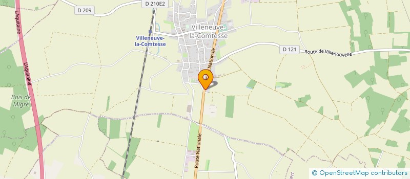 localisation de l'entreprise JAZE  VILLENEUVE-LA-COMTESSE
