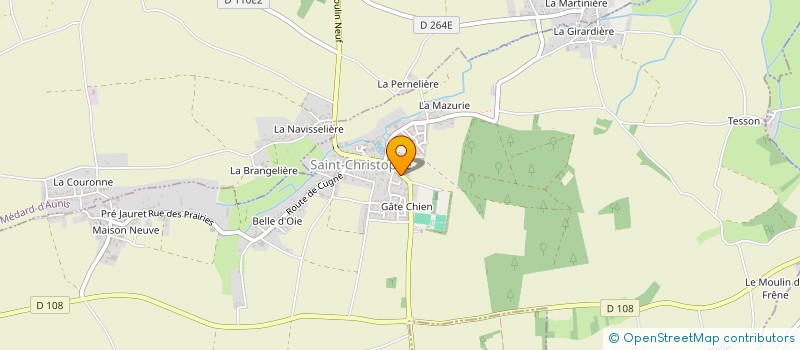 localisation de l'entreprise JAZEDE TP à SAINT-CHRISTOPHE