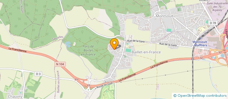 localisation de l'entreprise JAZIGO FUNERAIRE  BAILLET-EN-FRANCE