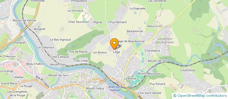 localisation de l'entreprise JAZZ A BELLEVUE à AIXE-SUR-VIENNE