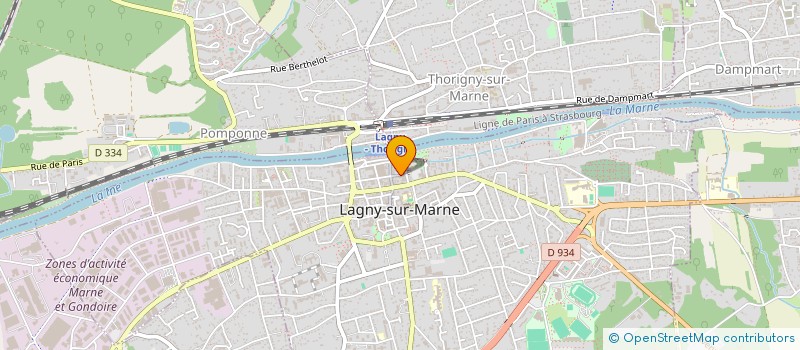 localisation de l'entreprise JAZZ A CREPES à LAGNY-SUR-MARNE