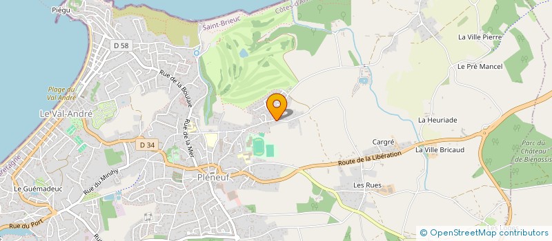 localisation de l'entreprise JAZZ A L AMIRAUTE  PLENEUF-VAL-ANDRE