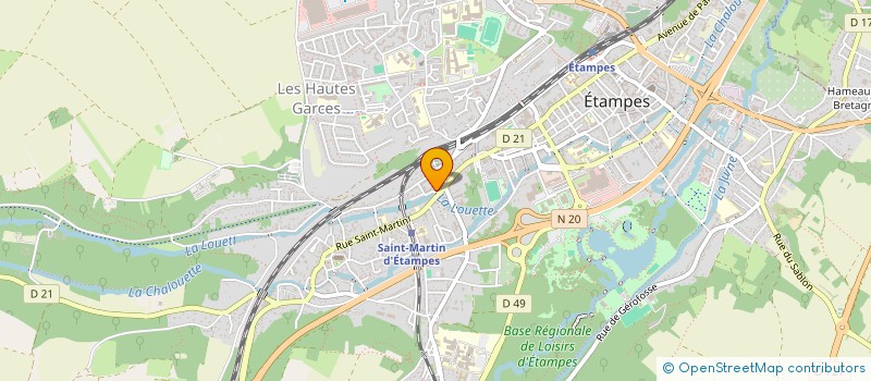 localisation de l'entreprise JAZZ ATTITUDE à ETAMPES