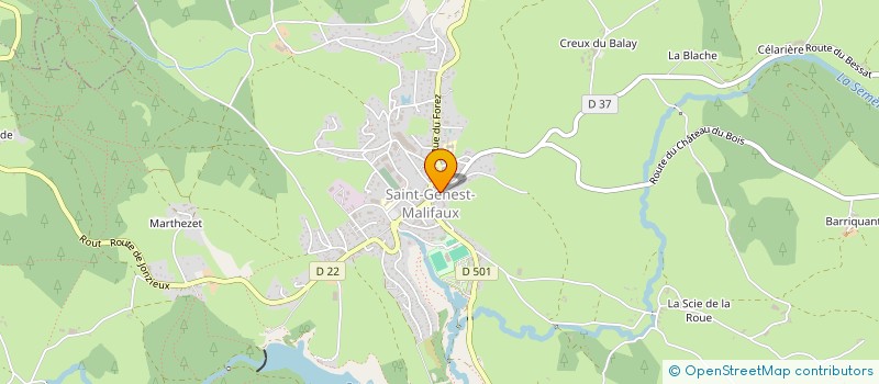 localisation de l'entreprise JAZZ AU SOMMET  SAINT-GENEST-MALIFAUX