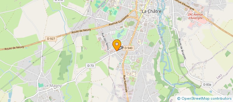 localisation de l'entreprise JAZZ BLEU à LA CHATRE
