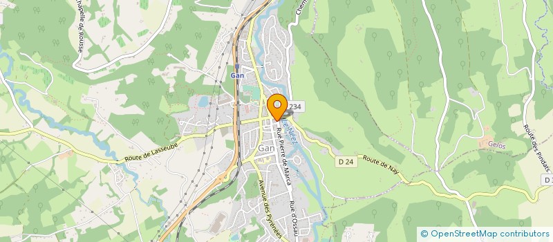 localisation de l'entreprise JAZZ & CO 64  GAN