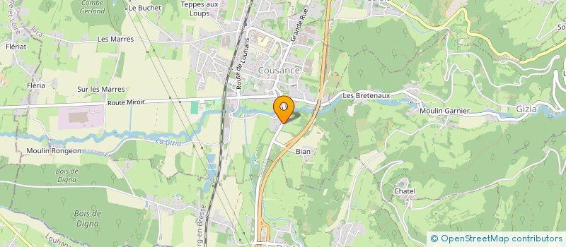 localisation de l'entreprise JAZZ EN REVERMONT  BEAUFORT-ORBAGNA