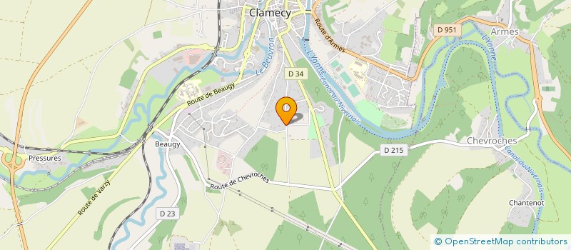 localisation de l'entreprise JAZZ ET BLUES A CLAMECY à CLAMECY