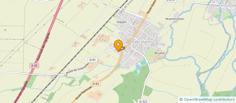 localisation de l'entreprise JAZZ RELEASE  EBERSHEIM