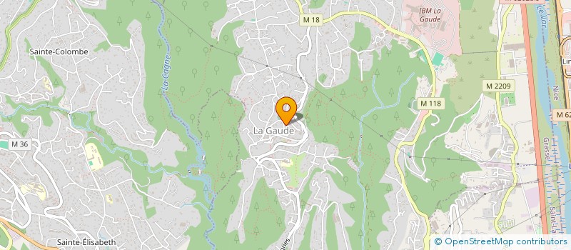 localisation de l'entreprise JAZZ SOUS LES BIGARADIERS  LA GAUDE