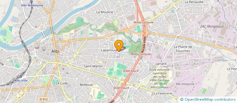 localisation de l'entreprise JAZZ Y DANCE à ALBI