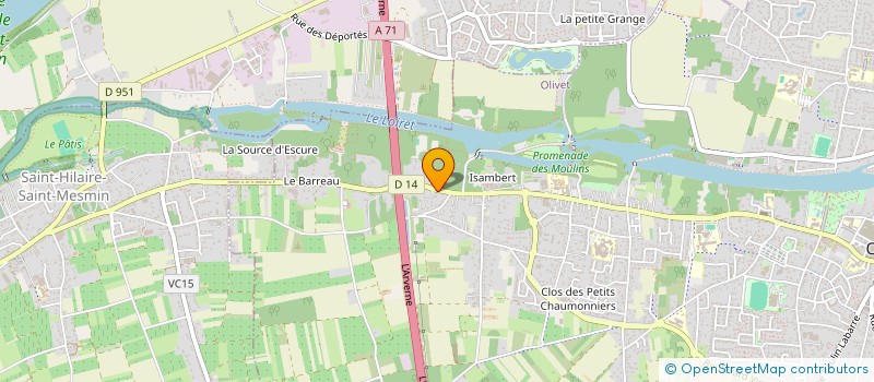 localisation de l'entreprise JAZZ45  OLIVET
