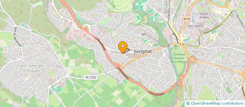localisation de l'entreprise JAZZOU  JUVIGNAC