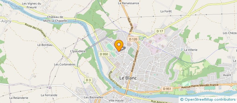 localisation de l'entreprise JAZZY MUSIC à LE BLANC