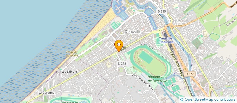 localisation de l'entreprise JB 3 HOLD  DEAUVILLE