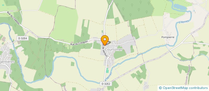 localisation de l'entreprise JB à COURTOMER