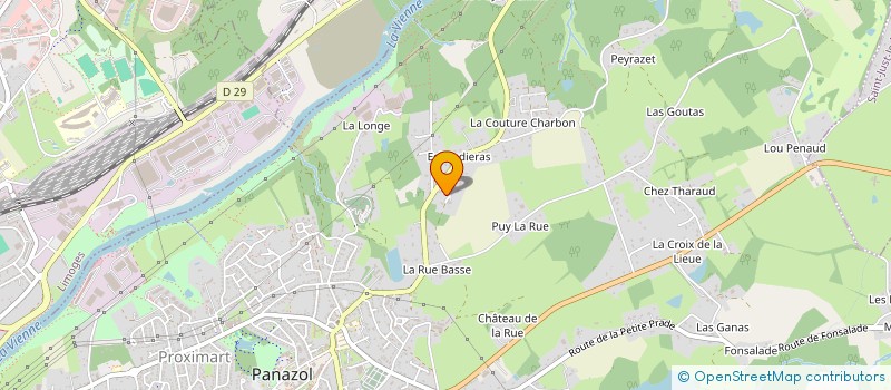 localisation de l'entreprise JB à LIMOGES