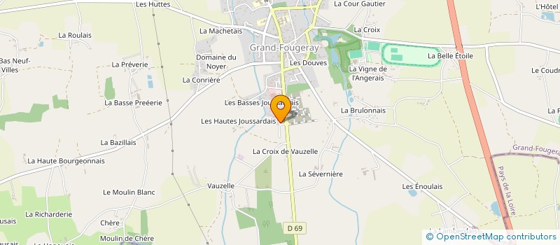 localisation de l'entreprise JB  GRAND-FOUGERAY