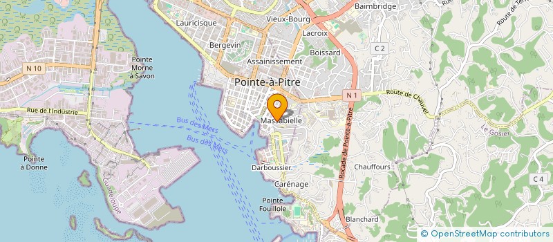 localisation de l'entreprise JB A ET C CARAIBES à POINTE A PITRE