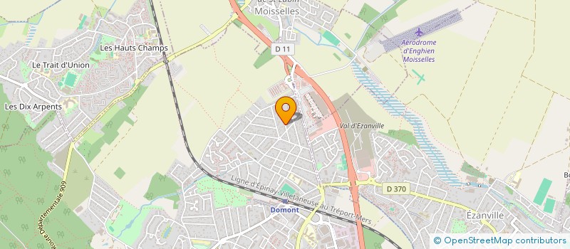 localisation de l'entreprise JB ASSOCIES  DOMONT