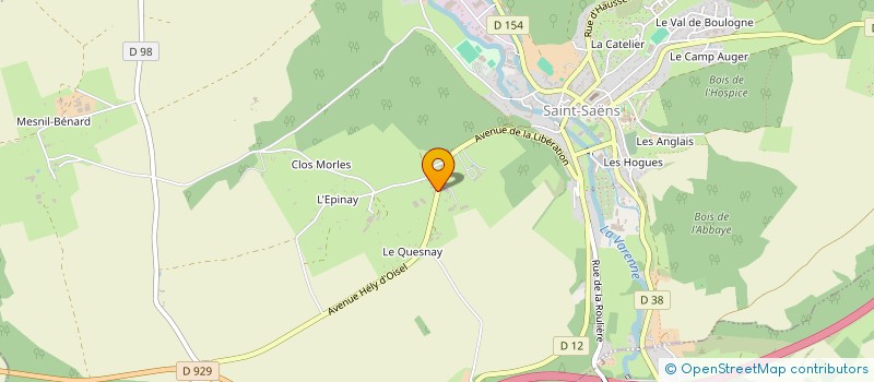 localisation de l'entreprise JB AUTO 76  SAINT-SAENS