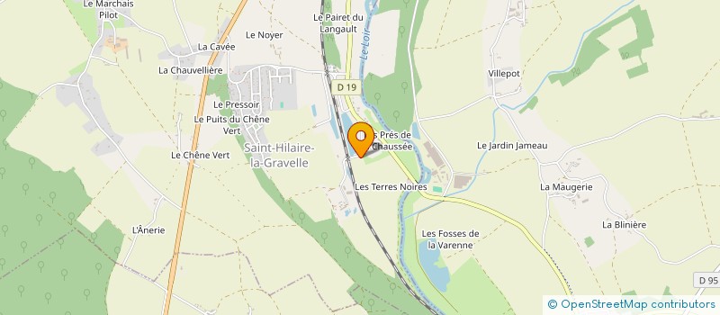 localisation de l'entreprise JB AVRAIN CLAIRFONTAINE IMMOBILIER  SAINT-HILAIRE-LA-GRAVELLE