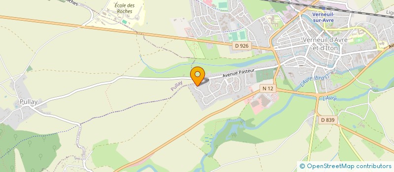 localisation de l'entreprise JB BAT RENOVATION à VERNEUIL D'AVRE ET D'ITON